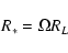 \begin{displaymath}R_{\ast} = \Omega R_{L}
\end{displaymath}