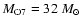 $M_{\rm O7}=32~M_{\odot}$
