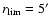 $r_{\rm lim} = 5\hbox{$^\prime$ }$