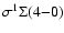 $\sigma^1\Sigma(4{-}0)$