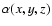 $\alpha(x, y, z)$