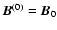 $\vec B^{(0)} = \vec B_{0}$