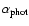 $\alpha _{{\rm phot}}$