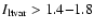 $I_{\rm ltvar} > 1.4{-}1.8$