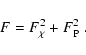\begin{displaymath}F = F_\chi^2 + F_{\rm P}^2 \;.
\end{displaymath}