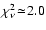 $\chi_\nu^2\!\simeq\!2.0$