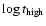 $\log t_{\rm high}$