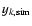 $y_{k,{\rm sim}}$