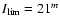 $I_{\rm lim}=21^m$