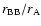 $r_{\rm BB}/r_{\rm A}$