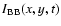 $I_{\rm BB}(x,y,t)$