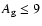 $A_{\rm g}\le 9$