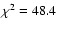 $\chi^2=48.4$