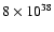 $8\times 10^{38}$