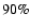 $90\%$