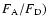 $F_{\rm A}/F_{\rm D})$