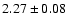 $2.27\pm0.08$