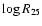$\log R_{25}$