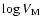 $\log V_{\rm M}$
