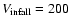 $V_{\rm infall}= 200$