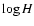 $\log H$