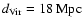 $d_{\rm Vir}=18~\rm Mpc$