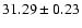 $31.29 \pm0.23$