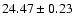 $24.47\pm0.23$