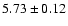 $ 5.73\pm0.12$