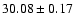 $30.08\pm0.17$