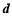 ${\vec d}$