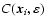$C({\vec x}_i,\varepsilon)$