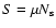 $S=\mu N_{\rm s}$