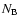 $N_{\rm B}$