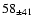 $ 58 _{\pm 41 } $