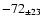 $-72_{\pm 23 } $