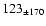 $123_{\pm 170} $