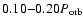$0.10{-}0.20P_{\rm orb}$