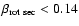 $ \beta_{\rm rot~sec} < 0.14 $