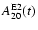 $A^{\rm E2}_{20} (t) $