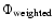 $\Phi _{\rm weighted} $