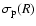 $\sigma _{\rm p}(R)$