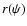 $r(\psi)$