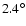 $2.4^\circ$