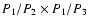 $P_1/P_2\times P_1/P_3$