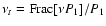 $\nu_t={\rm Frac}[\nu P_1]/P_1$