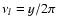 $\nu_l = y/2\pi$