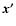 $\vec{x'}$