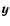 $\vec{y}$