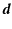 $\displaystyle \vec{d}$